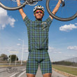 Scottish MacKay Ancient Tartan Crest Men Cycling Set Full Plaid
