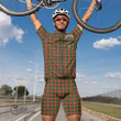 Scottish Pollock Modern Tartan Crest Men Cycling Set Full Plaid
