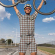 Scottish Stewart Dress Modern Tartan Crest Men Cycling Set Full Plaid