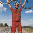 Scottish Maxwell Modern Tartan Crest Men Cycling Set Full Plaid