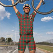 Scottish Stewart Atholl Modern Tartan Crest Men Cycling Set Full Plaid