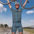 Scottish Bain Tartan Crest Men Cycling Set Full Plaid