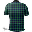 Scottish Abercrombie Tartan Crest Polo Shirt Full Plaid