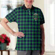 Abercrombie Clothing Top - Full Plaid Tartan Crest Polo Shirt A7
