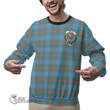 Agnew Ancient Clothing Top - Full Plaid Tartan Crest Sweatshirt A7