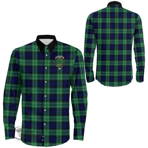 Abercrombie Clothing Top - Full Plaid Tartan Crest Long Sleeve Button Shirt A7