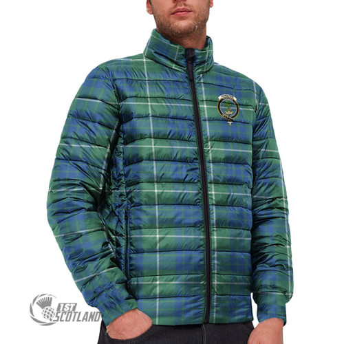 Hamilton Hunting Ancient Jacket - Full Plaid Tartan Crest Padded Jacket A7