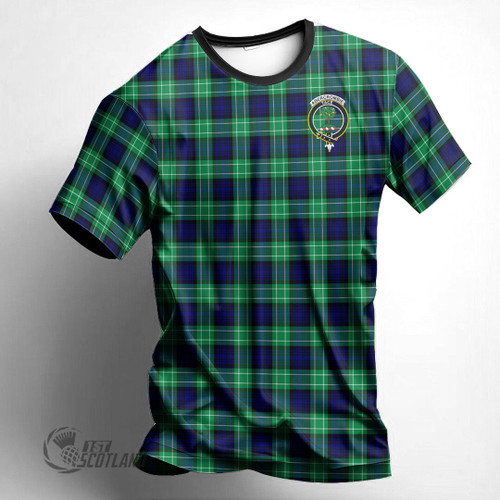 Abercrombie Clothing Top - Full Plaid Tartan Crest T-Shirt A7