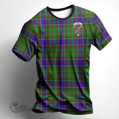 Adam Clothing Top - Full Plaid Tartan Crest T-Shirt A7