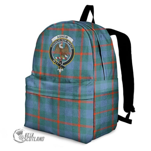 Agnew Ancient Bag - Full Plaid Tartan Crest Backpack A7