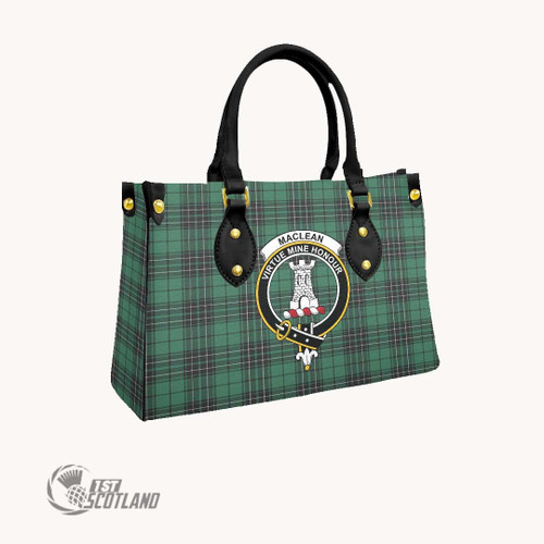 MacLean Hunting Ancient Bag - Full Plaid Tartan Crest Square Tote Bag A35