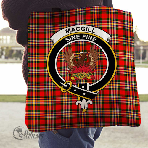 MacGill Modern Bag - Full Plaid Tartan Crest Tote Bag A7