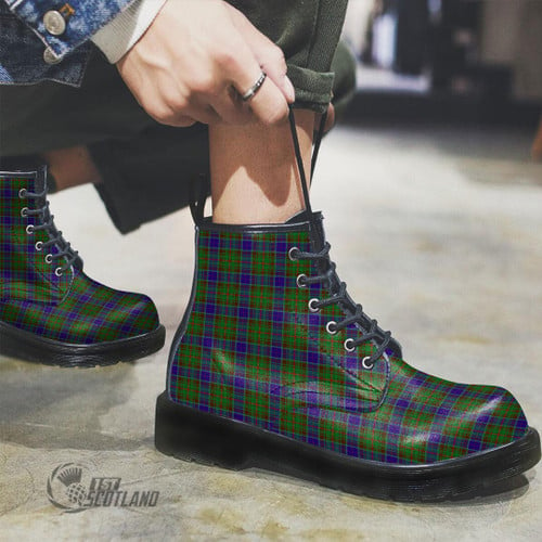 Adam Footwear - Full Plaid Tartan Leather Boots A7