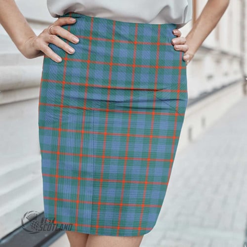 Agnew Ancient Women Skirt - Full Plaid Tartan Fitted Skirt A7