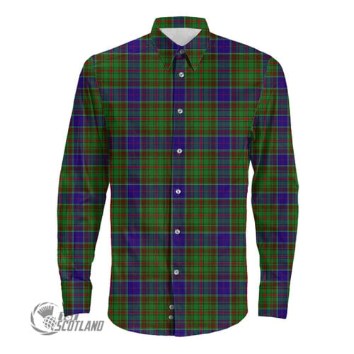 Adam Clothing Top - Full Plaid Tartan Long Sleeve Button Shirt A7