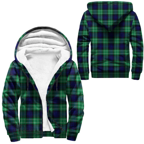 Abercrombie Jacket - Full Plaid Tartan Sherpa Hoodie A7