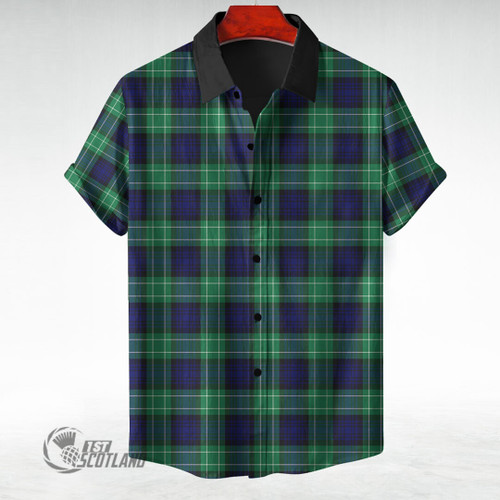 Abercrombie Clothing Top - Full Plaid Tartan Short Sleeve Button Shirt A7