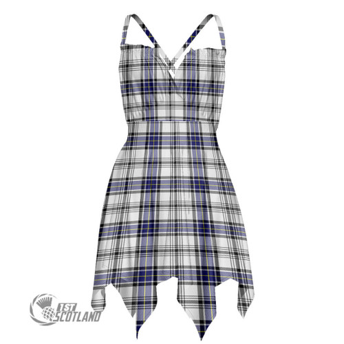 Hannay Modern Women Dress - Full Plaid Tartan Slip Dress A7