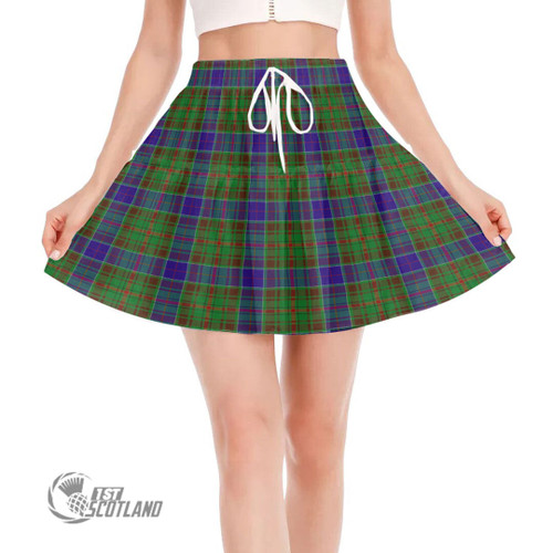 Adam Women Skirt - Full Plaid Tartan Ruffled Mini Skirt A7