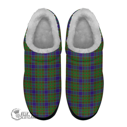 Adam Footwear - Full Plaid Tartan Fleece Slippers A7
