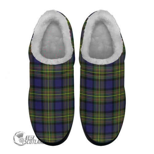 MacLaren Modern Footwear - Full Plaid Tartan Fleece Slippers A7