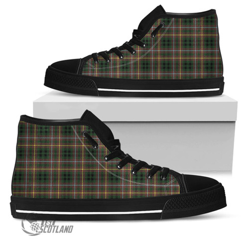 Buchanan Hunting Footwear - Full Plaid Tartan High Top Canvas Shoes A7
