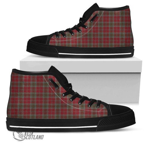Lindsay Weathered Footwear - Full Plaid Tartan High Top Canvas Shoes A7