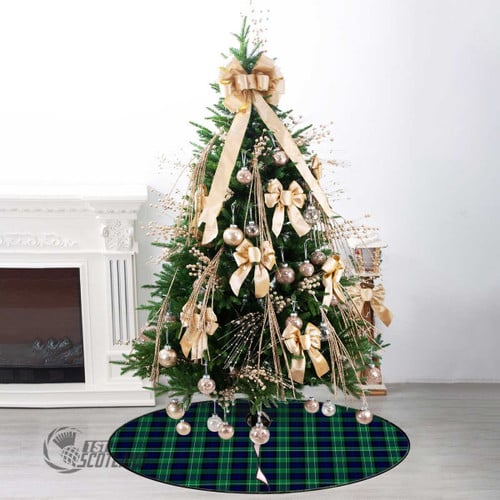 Abercrombie Home Decor - Full Plaid Tartan Christmas Tree Skirt A31
