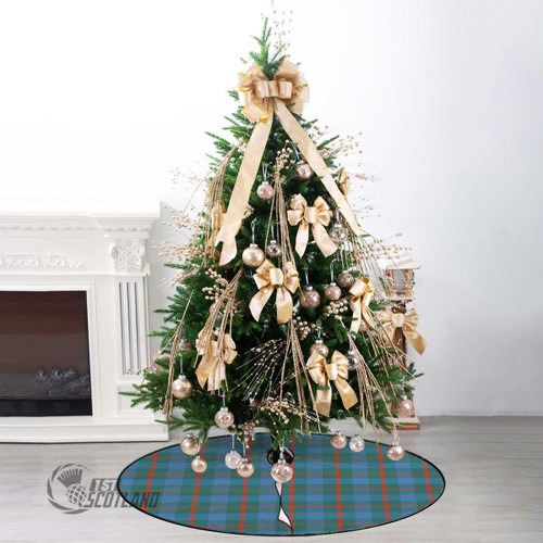 Agnew Ancient Home Decor - Full Plaid Tartan Christmas Tree Skirt A31