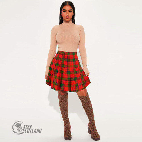 Adair Women Skirt - Full Plaid Tartan Mini Skirt A7