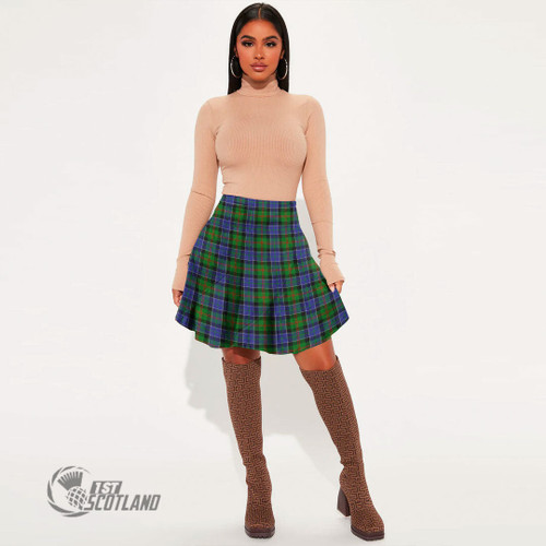 Paterson Women Skirt - Full Plaid Tartan Mini Skirt A7