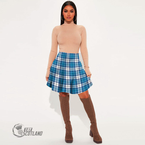 Roberton Women Skirt - Full Plaid Tartan Mini Skirt A7