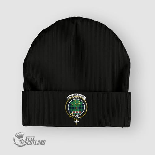 Abercrombie Accessory - Scottish Badge Tartan Crest Winter Hat A35