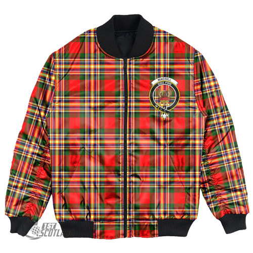 MacGill Modern Jacket - Full Plaid Tartan Crest Bomber Jacket A7