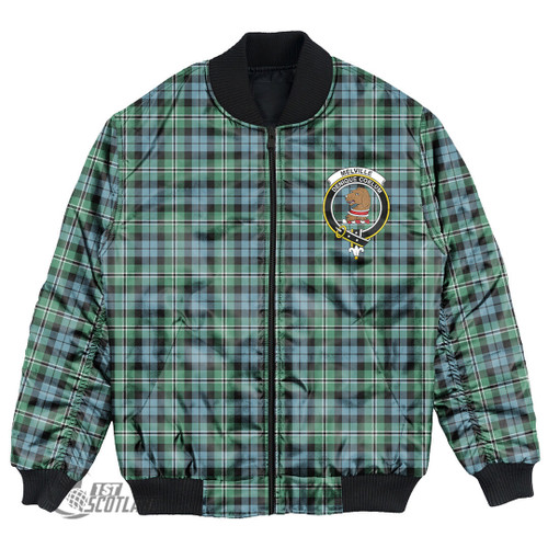 Melville Jacket - Full Plaid Tartan Crest Bomber Jacket A7