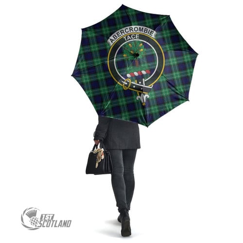 Abercrombie Accessory - Full Plaid Tartan Crest Umbrella A7