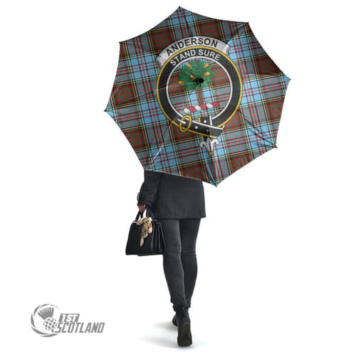 Anderson Ancient Accessory - Full Plaid Tartan Crest Umbrella A7