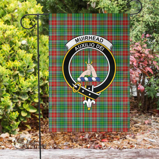 Scottish Muirhead Tartan Crest Garden Flag Full Plaid