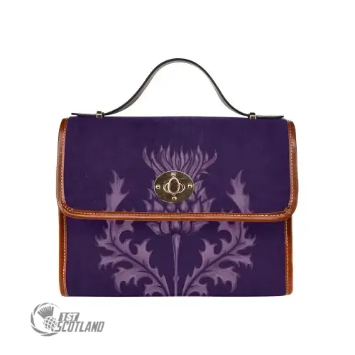 Purple Thistle - Waterproof Canvas Bag | Hot Sale