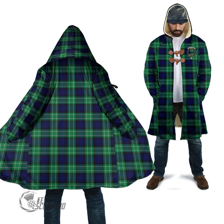 Scottish Abercrombie Tartan Crest Cloak Full Plaid