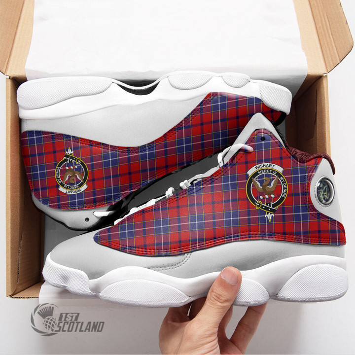 Scottish Wishart Dress Tartan Crest Sport Shoes J13 Full Plaid