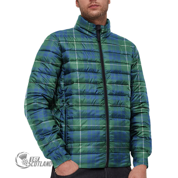 Scottish Hamilton Hunting Ancient Tartan Padded Jacket Full Plaid