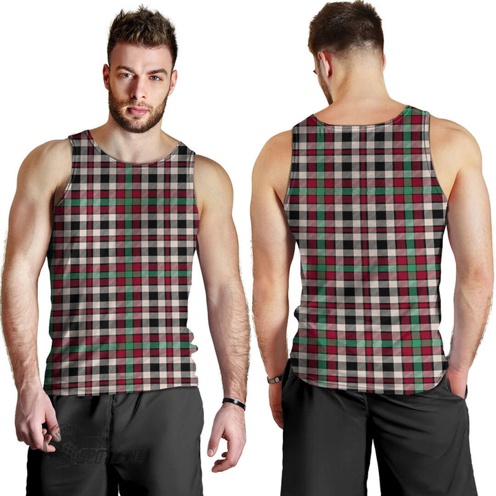 Scottish Borthwick Dress Ancient Tartan Men Tank Top Full Plaid