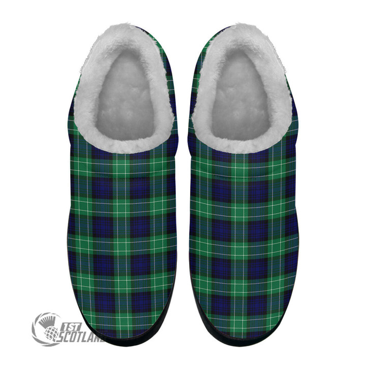 Scottish Abercrombie Tartan Fleece Slippers Full Plaid