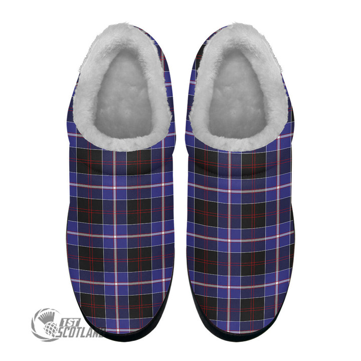 Scottish Dunlop Modern Tartan Fleece Slippers Full Plaid