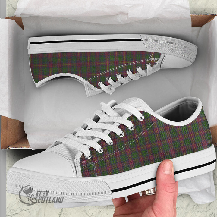 Scottish Cairns Tartan Low Top Canvas Shoes Full Plaid