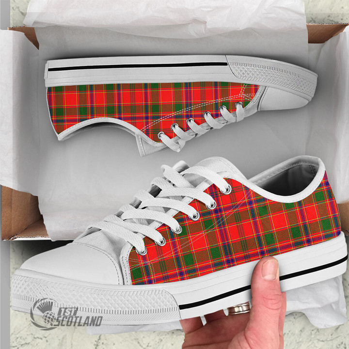 Scottish Munro Modern Tartan Low Top Canvas Shoes Full Plaid