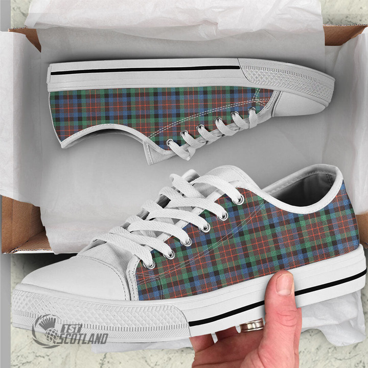 Scottish MacDuff Hunting Ancient Tartan Low Top Canvas Shoes Full Plaid