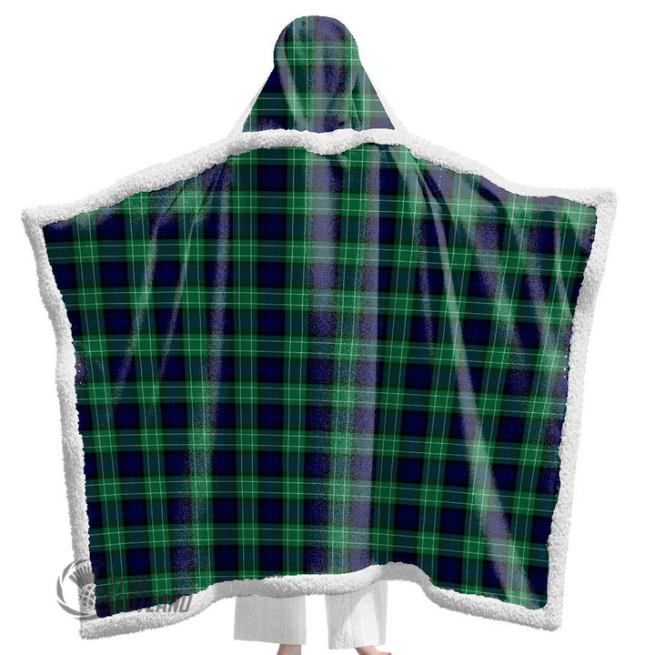 Scottish Abercrombie Tartan Wearable Hooded Blanket Full Plaid