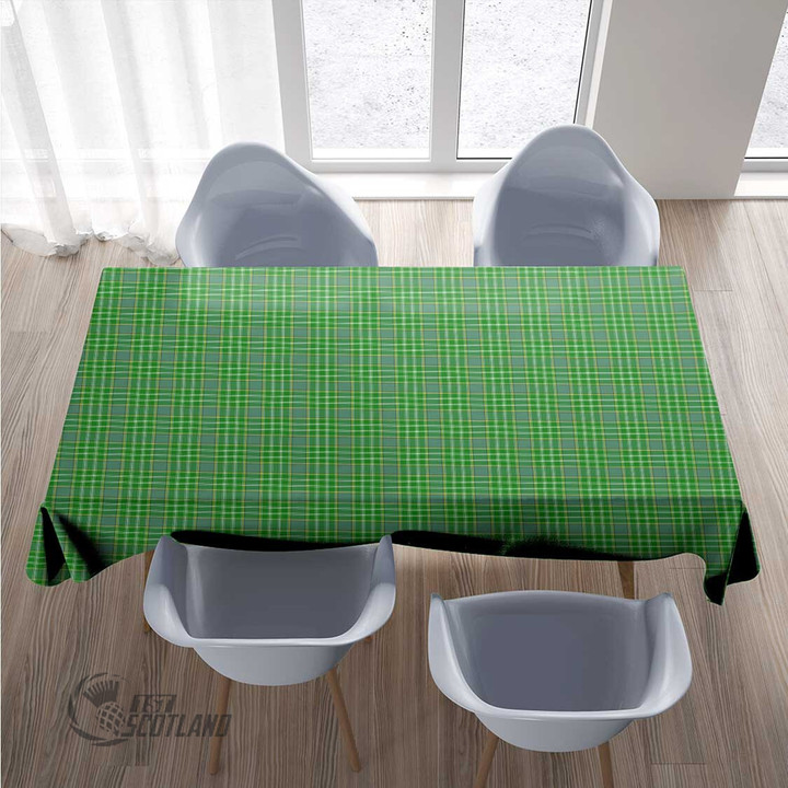 Scottish Currie Tartan Rectangle Tablecloth Full Plaid